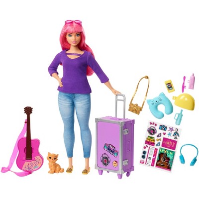 barbie daisy travel doll and accessories