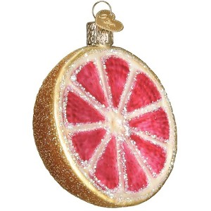 Old World Christmas Blown Glass Ornament for Christmas Tree, Grapefruit - 1 of 3