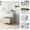 NicBex 2 Drawer File Cabinet with Lock,Office Cabinet with Handle Free Design,Modern Storage Cabinet,Filing Cabinet for Home Office - 4 of 4