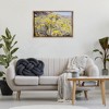Stupell Industries Yellow Flowers in Arid Meadow Black Framed Floater Canvas Wall Art - 2 of 4