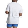 Fruit Of the Loom Tall Men's Short Sleeve Crew T-Shirt, White 6 Pack - 2 of 3