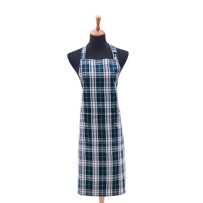 C&F Home Max Plaid Navy Thanksgiving Apron