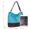 Purses Hobo Bags Large Leather Handbags Shoulder Satchel Bag Travel Casual Work - 3 of 4