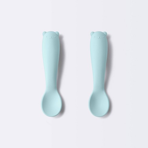 2pk Silicone Baby Spoons