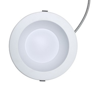 Simply Conserve 8 in. Selectable CCT Canless Integrated LED Retrofit White Recessed Light with Selectable Lumen CEC Compliant (4-Pack) - 1 of 4