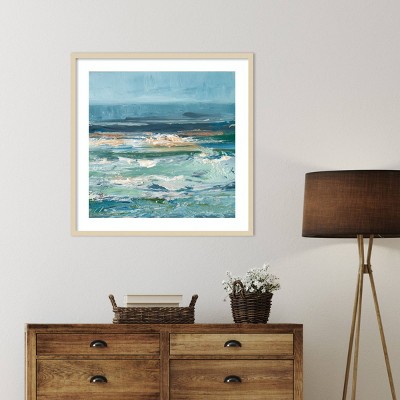 Pacific Whitecaps II Coastal Framed Graphic Art Print