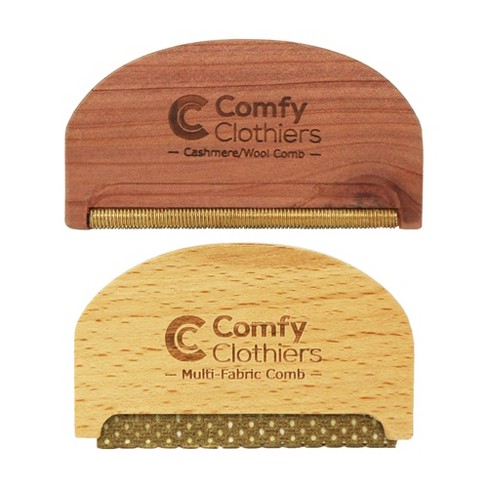 Comfy Clothiers Cedar Wood Cashmere Comb & Beech Wood Sweater Shaver Comb :  Target