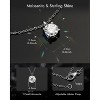Molenia Moissanite Necklace for Women, 1 CT D Color VVS1 Lab Diamond Pendant, 18K White Gold Plated 925 Sterling Silver, Hypoallergenic Jewelry - 2 of 4