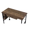 Endang Writing Desk Weathered Oak/Black - Acme Furniture: Metal Frame, Space-Saving 39" Surface - 4 of 4