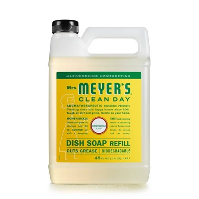 Mrs. Meyer&#39;s Clean Day Honeysuckle Scent Dish Soap Refill - 48 fl oz