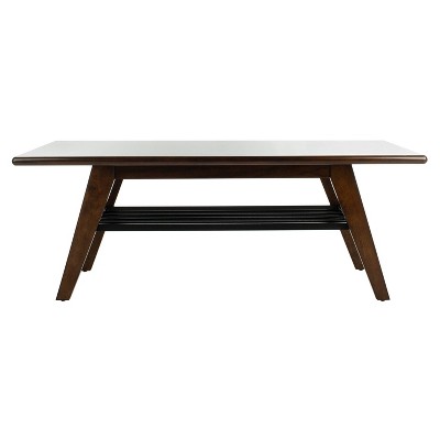 Seth 2 Tier Coffee Table Dark Walnut - Safavieh