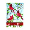 Evergreen Winter Visit Suede Garden Flag 12 x 18 Inches Indoor Outdoor Decor - 2 of 4