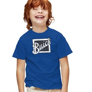 Boys' Short Sleeve Buick Distressed Emblem T-Shirt - 1 of 4