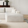 MAYEERTY Sofa White - Corduroy, Compact Seat, No Assembly, for Living Room/Bedroom - 2 of 4
