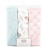 Hudson Baby Infant Girl Cotton Rich Hooded Towels, Enchanted Forest, One Size - 2 of 4