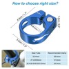 Unique Bargains Aluminum Alloy Quick-Release Mountain Road Bike Seat Post Clamp - 2 of 4