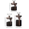 Racxily 3-Pack Glass Storage Jars with Lids & Spoons - Airtight Food Containers for Coffee, Tea, Candy, Cookies, Snacks, Spices (Salt, Pepper) - 2 of 4