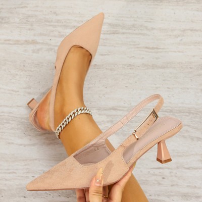 Berness Women's Cassandra Slingback Heels with Suede Finish - image 5