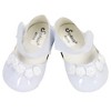 Sophia’s Patent Leather Dress Shoes for 18" Dolls, White - 4 of 4