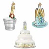 Old World Christmas 16.5 Inch Just Married Collection Wedding Cake Champagne Limo Tree Ornament Sets - 3 of 4