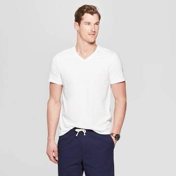 Men's Every Wear Short Sleeve V-Neck T-Shirt - Goodfellow & Co™ White S