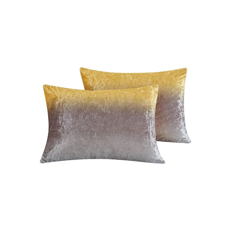 Bradshaw Ombre Velvet Comforter Set - Geneva Home Fashion, 2 of 8