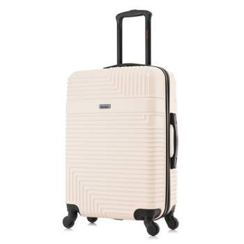 InUSA Resilience Lightweight Hardside Medium Checked Spinner Suitcase