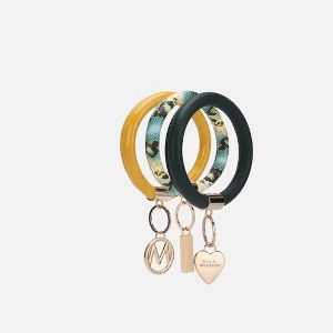 MKF Collection Jasmine 3 Piece Bangle Wristlet and Keychain Set by Mia K - 1 of 3