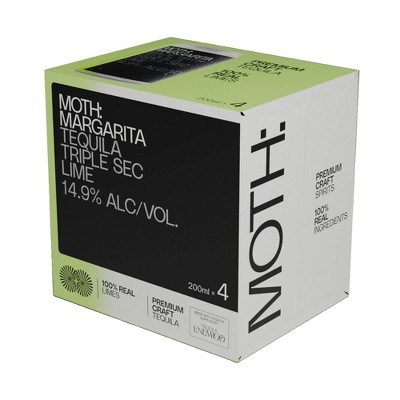 MOTH Drinks Margarita Tequila - 4pk/200ml Can