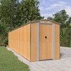 vidaXL Garden Shed Light Brown Galvanized Steel Extra Large Garden Shed - 2 of 4