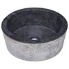 vidaXL Sink Black 15.7 in.x5.9 in. Marble - 2 of 4
