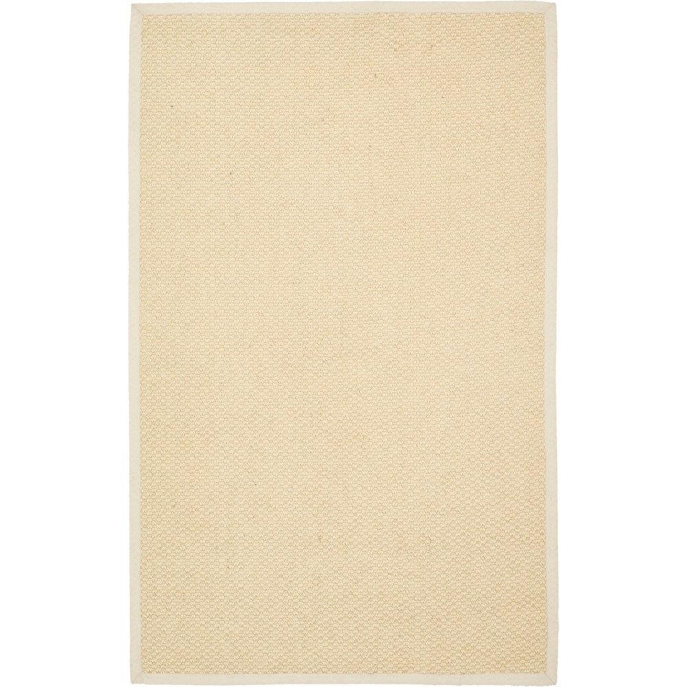 4'x6' Solid Loomed Area Rug Cream/Light Gray - Safavieh