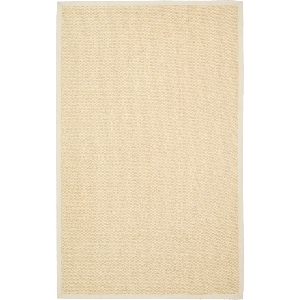 4'x6' Solid Loomed Area Rug Cream/Light Gray - Safavieh