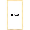 PosterPalooza | Panoramic Simple Gold Picture Frame - UV Acrylic, Foam Board Backing, Hanging Hardware - 2 of 4