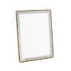 Silver Tone Photo Frame W/ Gold Accent Bead Rim 4 x 6" - 3 of 3