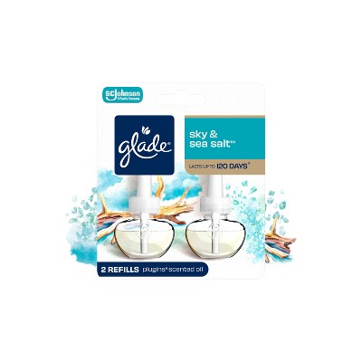 Glade PlugIns Scented Oil Air Freshener Plug In Refills - Sky & Sea Salt - 1.34 fl oz/2pk