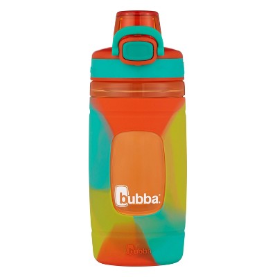 Kids Cirkul 12 OZ Water Bottle W/Orange Sleeve and Lid NEW