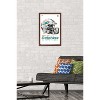 Trends International NFL Miami Dolphins - Drip Helmet 20 Framed Wall Poster Prints - 2 of 4