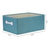 Unique Bargains Fabric Collapsible Storage Bins with Handles - 4 of 4