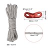 Unique Bargains Camping Hiking Tent Nylon Reflective Guyline Cords with Aluminum Cord Adjusters 4 Sets - 2 of 4