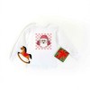 The Juniper Shop Checkered Santa Youth Long Sleeve Tee - 2 of 3