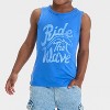 Toddler Boys' Short Sleeve Ride The Wave Tank Top - Cat & Jack™ Blue - 2 of 4