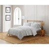 Blue Loom 3pc Puckered Striped Jacquard Comforter Bedding Set - 2 of 4