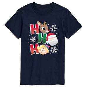 Men's - Rudolph - Rudolph Ho Ho Ho Short Sleeve Graphic T-Shirt - 1 of 4
