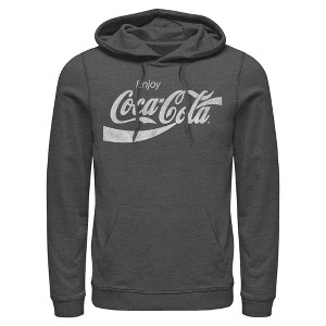 Mens Coca Cola Distressed Enjoy Lightweight Hoodie - 1 of 4