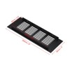 Unique Bargains Aluminum Rectangle with Mounting Screw Cabinet Air Vent Cover 2 Pcs - 2 of 4