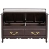 Infurnic Decorative Storage Cabinets Shoe Bench with Removable Cushion, Hidden Storage for Entrance and Living Room, Brown, 42"*17.5"*29.9" - 4 of 4