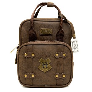 The Wizarding World of Harry Potter Bag, Crossbody, Harry Potter Hogwarts School of Witchcraft and Wizardry Brown, Vegan Leather - 1 of 4