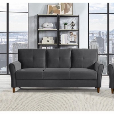 NicBex Couches for Living Room 1pc Comfort Sofa Set Chair Velvet Upholstered Sofa Plush Seatbacks with Solid Wood Frame