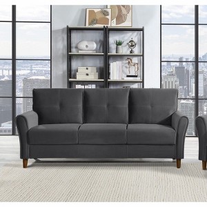 NicBex Couches for Living Room 1pc Comfort Sofa Set Chair Velvet Upholstered Sofa Plush Seatbacks with Solid Wood Frame - 1 of 4